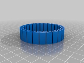 lauren customized dual flexible name bracelet bracelets 3d print model - Mito3D