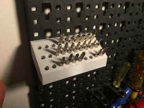 bits holders lidls powerfix tool wall organizer boxes 3d print model - Mito3D