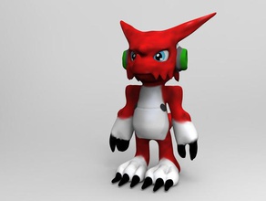 shoutmon digimon los juguetes juegos digital monstruo 3d print model - Mito3D
