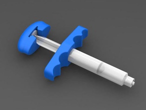 10ml b-d syringe handle parts dispenser paste solder soldering 3d print model - Mito3D