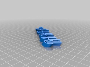 il mio personalizzato barbaratext nome keyfob portachiavi organizzazione 3d print model - Mito3D