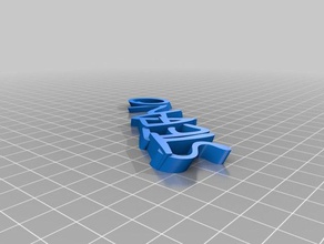 il mio personalizzato stefano di testo nome keyfob portachiavi organizzazione 3d print model - Mito3D