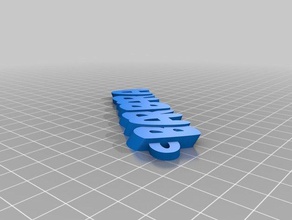il mio personalizzato barbara di testo nome keyfob portachiavi organizzazione 3d print model - Mito3D