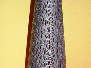 acero de encaje estilo voronoi florero matemáticas arte 3d print model - Mito3D