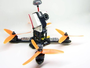 x-labs alcaudón montajes de gopro reemplaza la placa superior rc vehículos a volar sma vtx xiaomi yi 3d print model - Mito3D