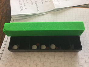 pill organizer lid clip organization 3d print model - Mito3D