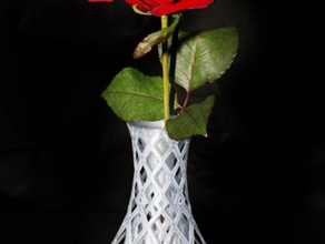 leahs rose vase ménage 3d print model - Mito3D