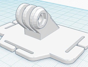 sjcam gopro suporte da cabeça esporte ao ar livre montagem go pro ir monte farol sj4000 de 3d print model - Mito3D