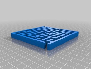 random maze generator rein openscad - Spielzeug Spiele angepasst 3d print model - Mito3D