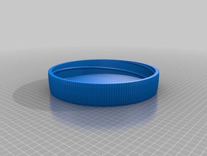 my customized filament container knurled lid containers 3d print model - Mito3D