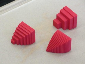 kesit bilinen parabolik taban katı kareler matematik 3d print model - Mito3D