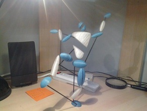 crane kick sculptures 3d print model - Mito3D