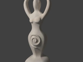 spiral goddess sculptures 3d print model - Mito3D