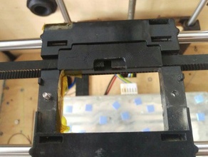 flashforge creator carriage belt clamp 3d printer parts 3d print model - Mito3D