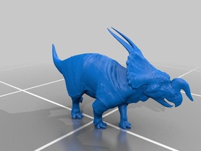 einiosaurus procurvicornis animals ceratopsian dinosaur paleoart paleontology triceratops 3d print model - Mito3D