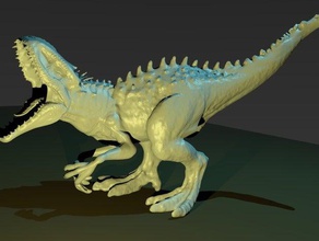indominus rex heykel heykeller dinozor jurassic world t-rex 3d print model - Mito3D