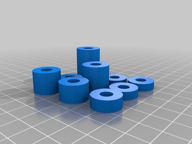 pièces de cadrage certains 6mm allthread mécanique jouets 3D print model - Mito3D