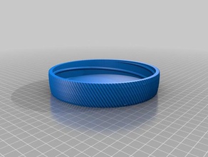 my customized taulman filament container knurled lid containers 3d print model - Mito3D