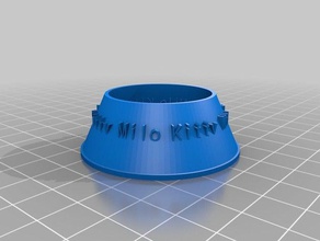 my customized bowl para mascota pet pets 3d print model - Mito3D