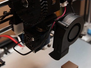 radial fan support wade l3k extruder e3dv6 hot-end printer parts 3d print model - Mito3D