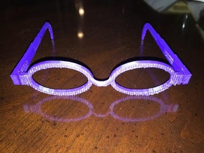 openscad glasses 3d engineering fair eyeglasses eye science student project work wip progress 3d print model - Mito3D