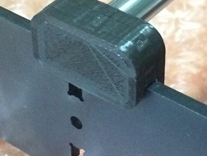 prusa i3 düz çubuk kelepçe klibi çelik 3d yazıcı parçalar eksen rod clamp 3d print model - Mito3D