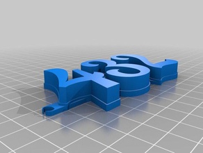 mon tag de la boîte aux lettres porte-clés personnalisé 3d print model - Mito3D