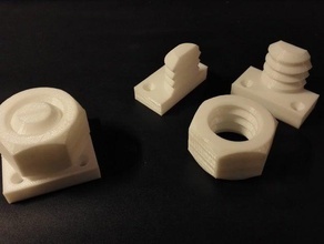board connector other blender bolt nut table 3d print model - Mito3D
