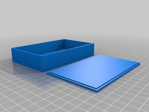 simple 6 18650 battery case cover organization 6pcs box enclosure holder 3d print model - Mito3D