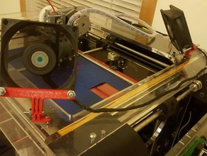 80 mm de montaje del ventilador la cpu 3d impresora accesorios 3d print model - Mito3D