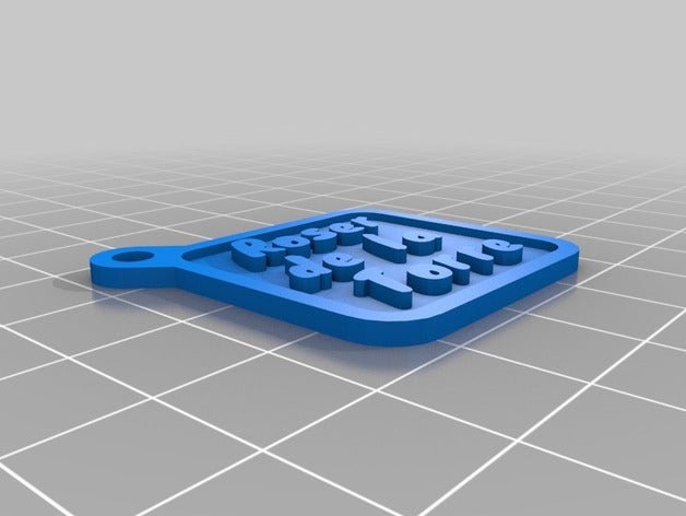 clauer roser 2 de porte-clés personnalisé 3D print model - Mito3D