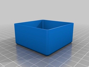 square trays606030 organization customized 3d print model - Mito3D