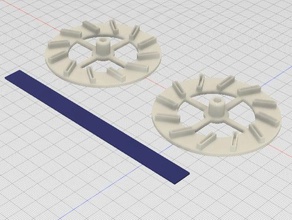 radial fan parts squirrel cage 3d print model - Mito3D