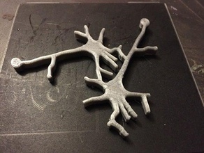 neuron pendent updated jewelry 3d print model - Mito3D