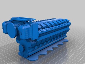 man-diesel-motor engineering 3d print model - Mito3D
