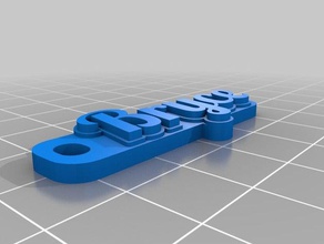 bryce jan 5 keychains customized 3d print model - Mito3D
