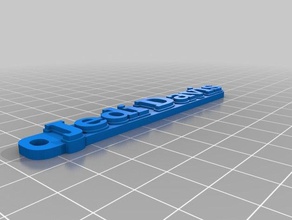 davis Schlüsselanhänger angepasst 3d print model - Mito3D
