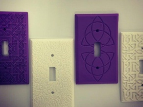 unique light switch covers household 3d print model - Mito3D
