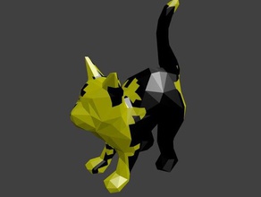 customizable brownian noise cat animals customizer 3d print model - Mito3D