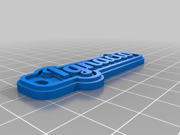 etiqueta para regalo ignacio llaveros personalizado 3D print model - Mito3D