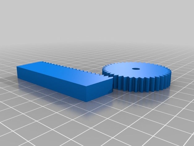cremagliera pignone robótica personalizado 3D print model - Mito3D