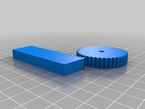 cremagliera pignone in der Robotik angepasst 3d print model - Mito3D