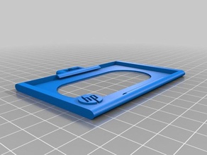 hp badge holder v2 3d printing 3d print model - Mito3D