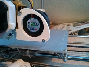 mk8 radial fan holder simple 3d printer extruders 3d print model - Mito3D