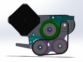 gunstruder cinturón de fricción extrusión en frío extremo 3d la impresora extrusoras 3d print model - Mito3D