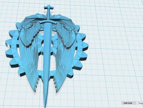 emblema einharjar valkyrie traje 3d print model - Mito3D