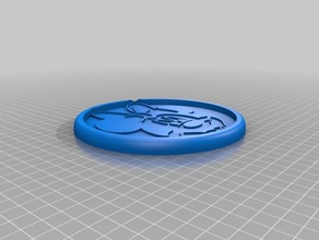 14cm coaster minni mouse modello cucina pranzo 3d print model - Mito3D