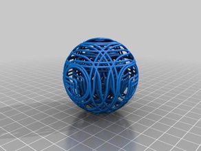 overly complicated ball math art 3d print model - Mito3D