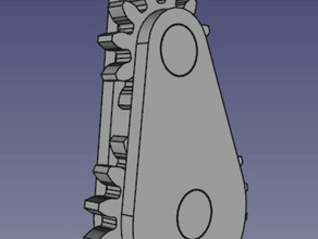 engranajes de llavero llaveros clave la cadena rotación del engranaje 3d print model - Mito3D
