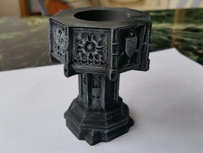 fonte battesimale medievale le scansioni repliche 3d print model - Mito3D